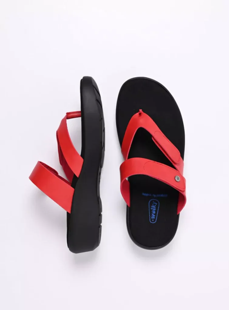 Wolky Slippers 00202 Hobie 02500 rood biocare