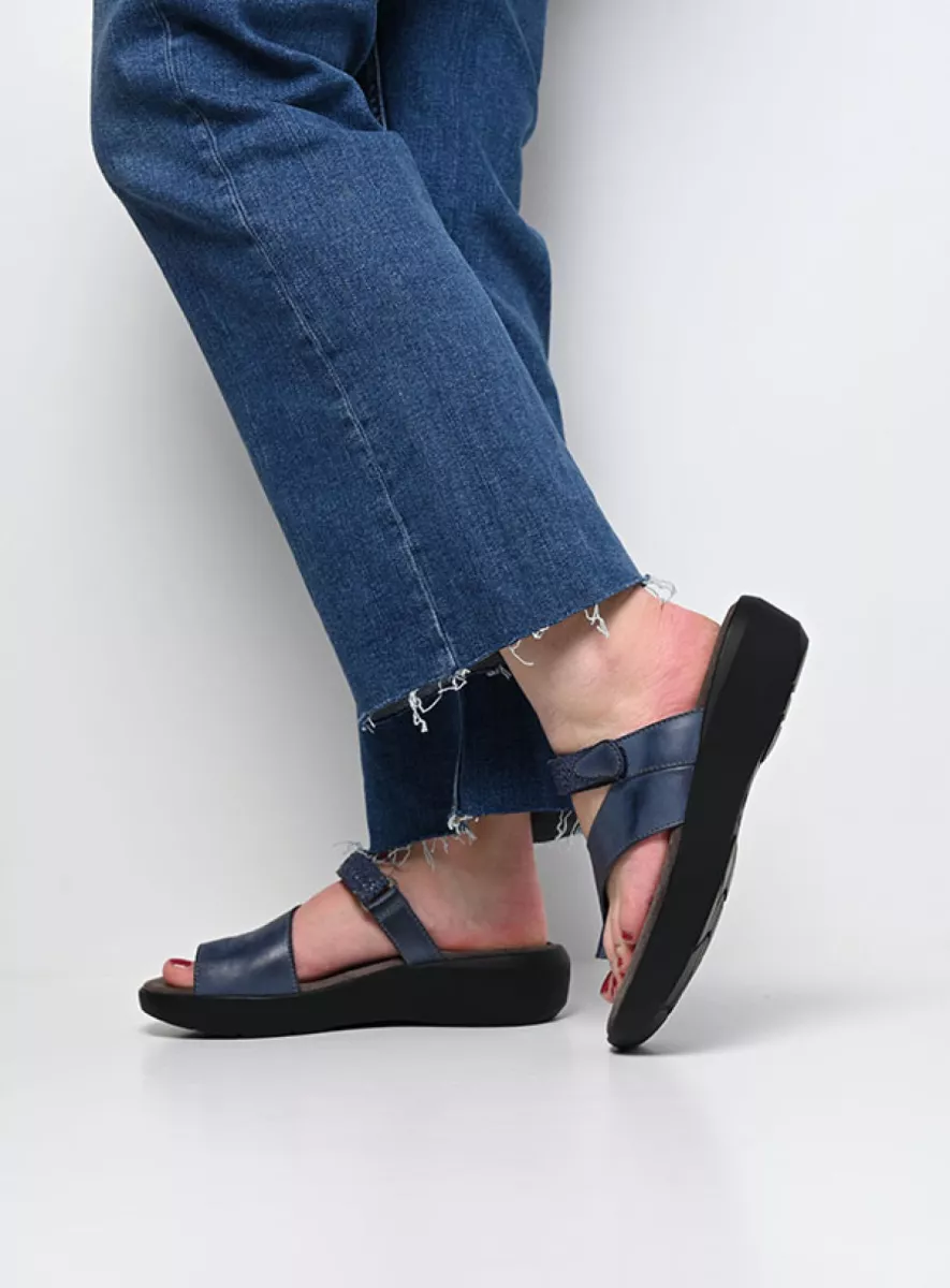 Wolky Slippers 00203 Collins 12840 jeans nubuck