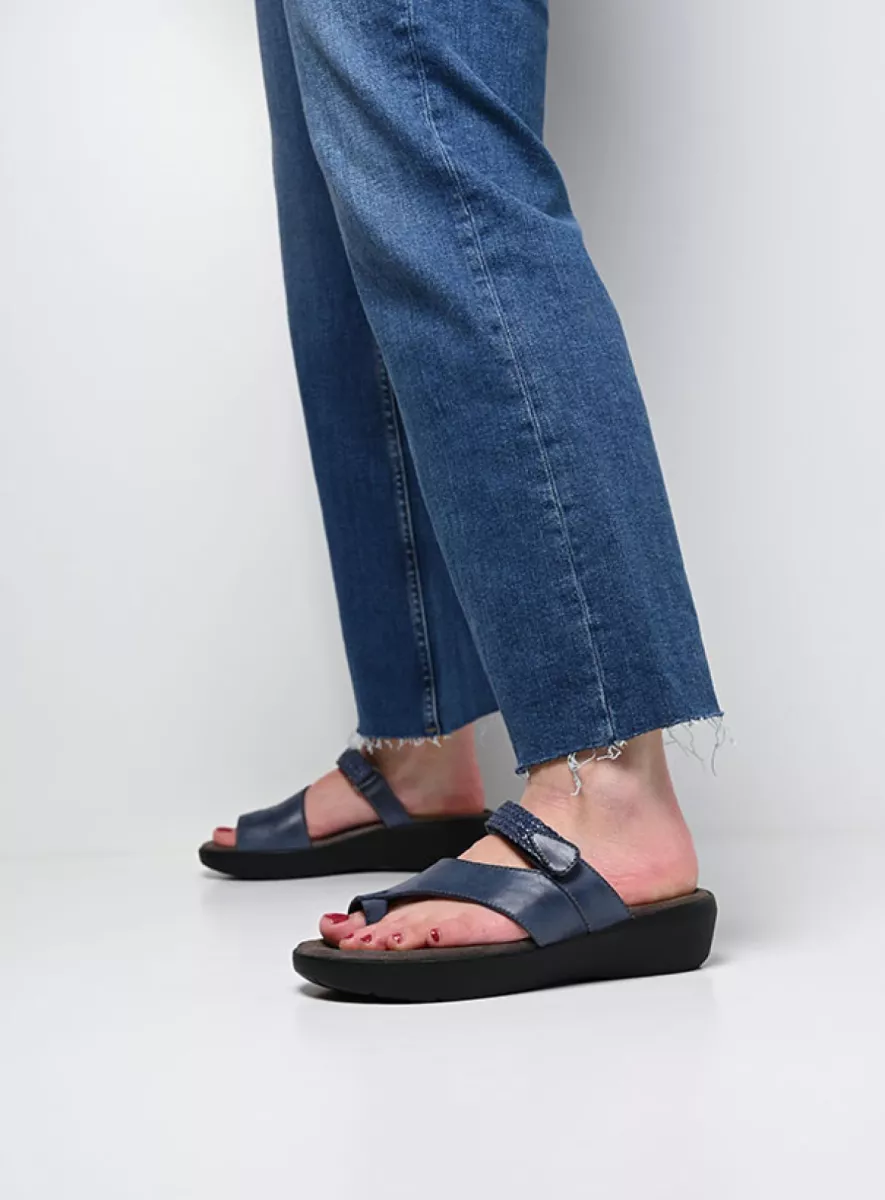 Wolky Slippers 00203 Collins 12840 jeans nubuck