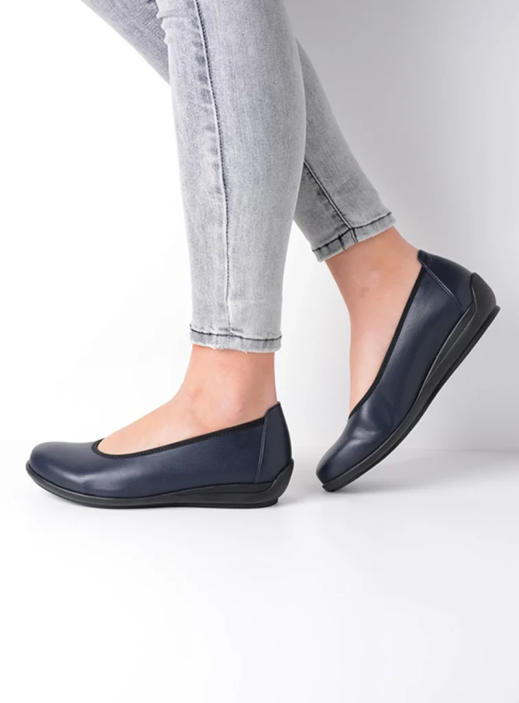 Wolky Ballerina's 00386 Duncan F2F 80800 blauw biocare