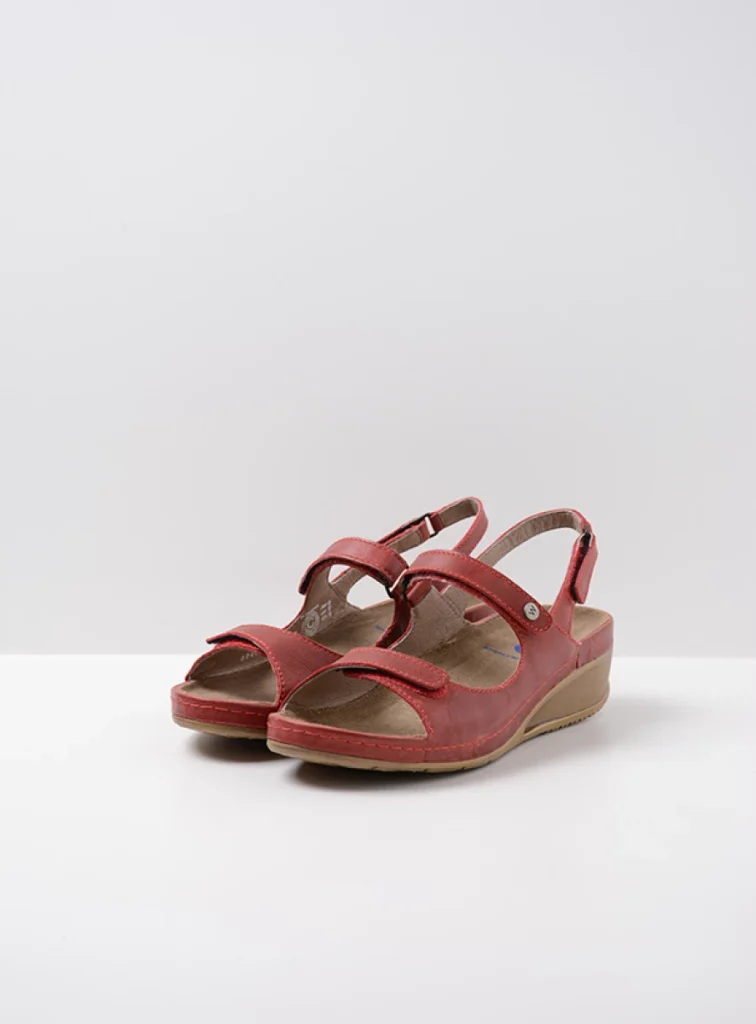 Wolky Sandalen 00425 Shallow 30500 rood leer