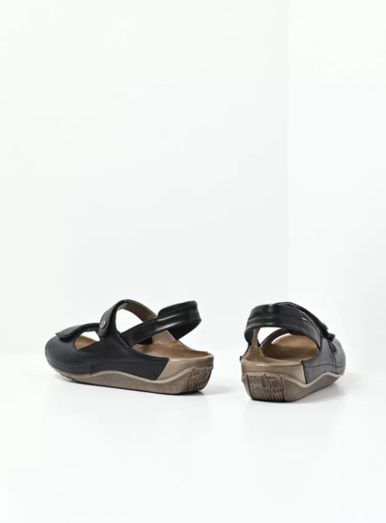 Wolky Sandalen 00537 Alberta 50000 zwart leer