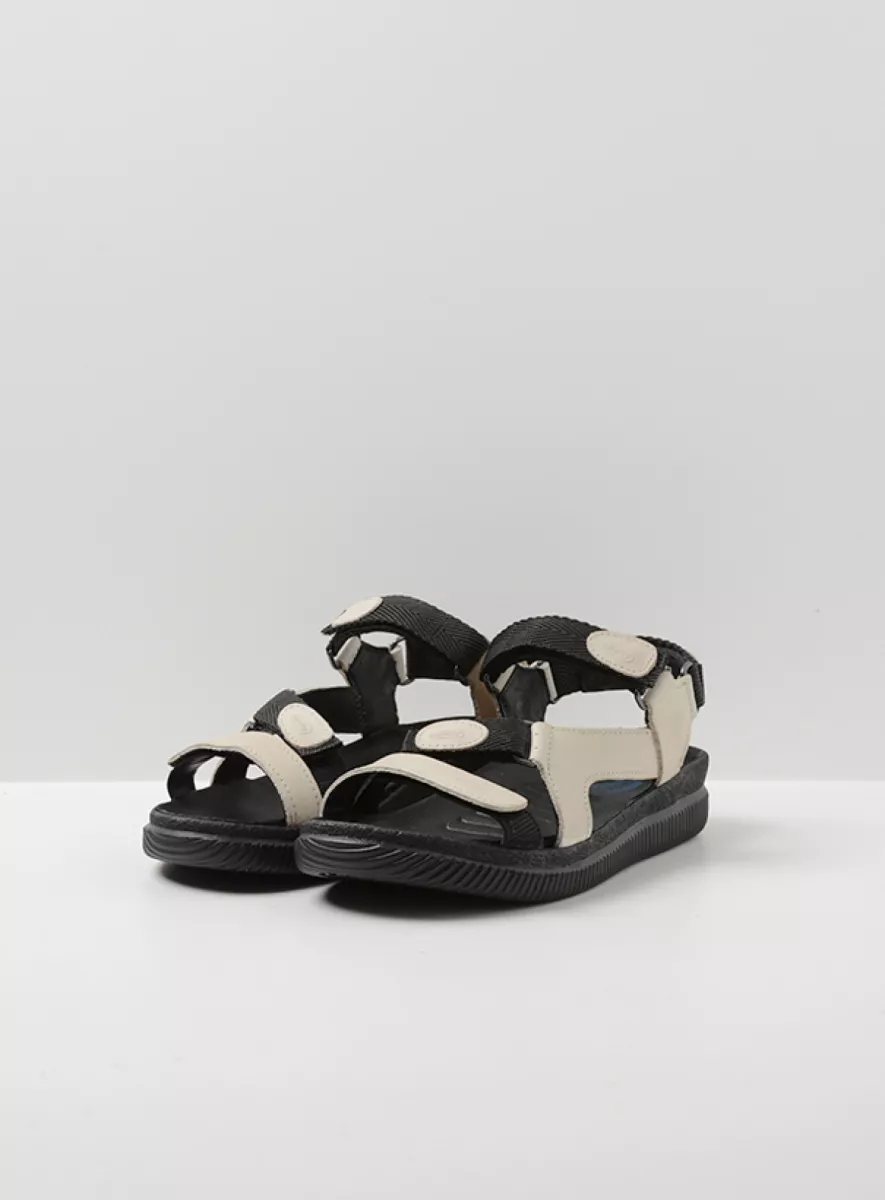 Wolky Sandalen 00710 Energy Lady 50120 offwhite gevet leer