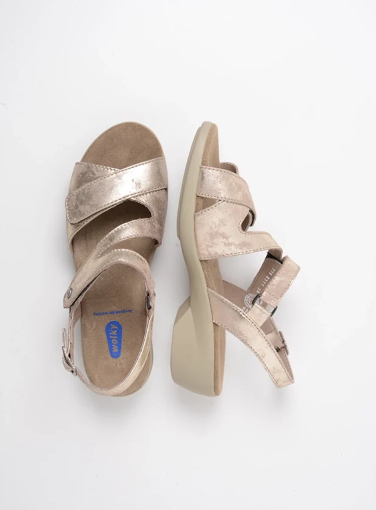 Wolky Sandalen 00776 Fria 10190 champagne nubuck