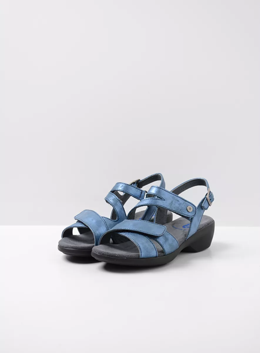 Wolky Sandalen 00776 Fria 10820 denim blauw nubuck