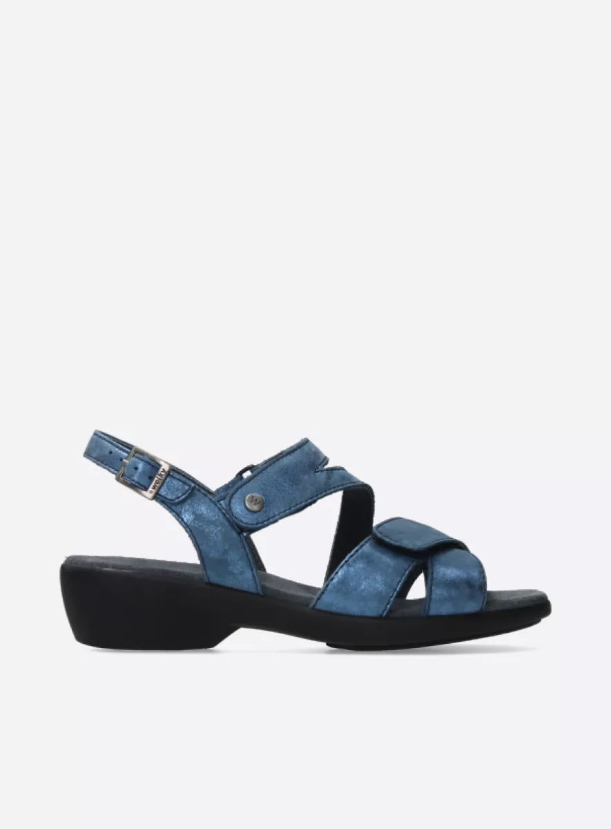 Wolky Sandalen 00776 Fria 10820 denim blauw nubuck