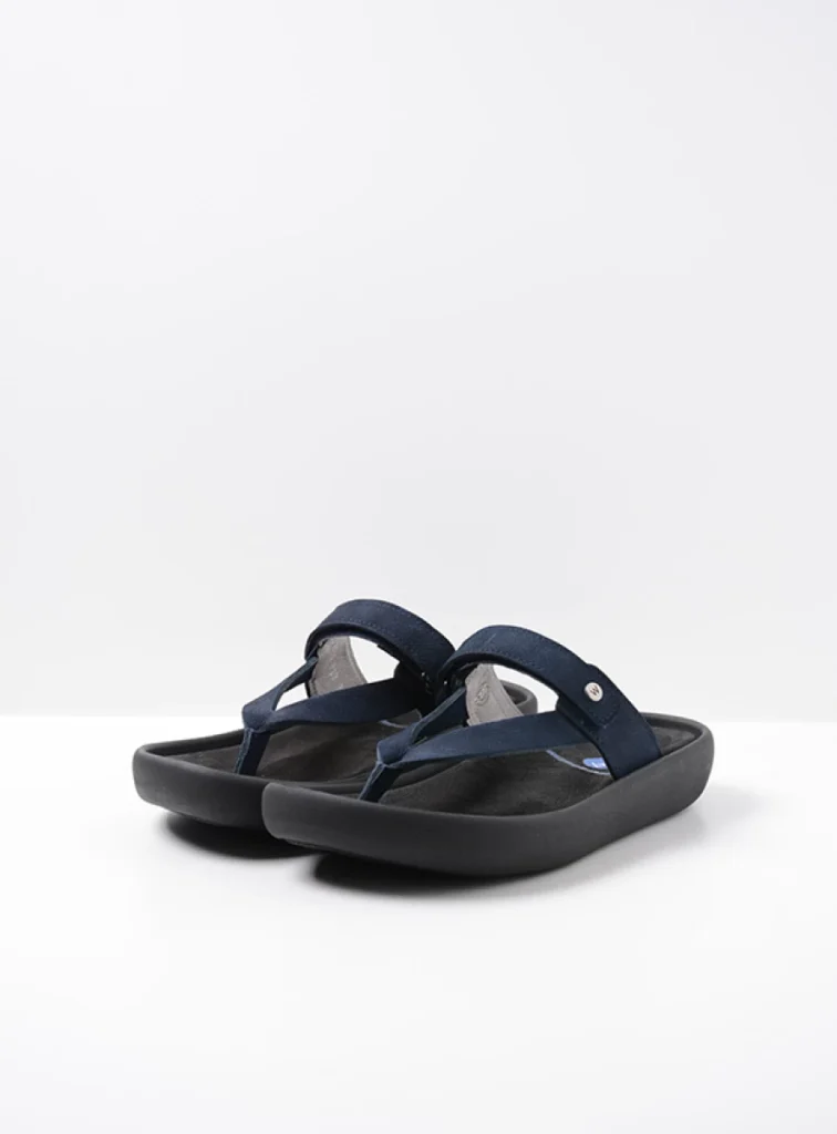 Wolky Slippers 00821 Peace 11820 blauw nubuck