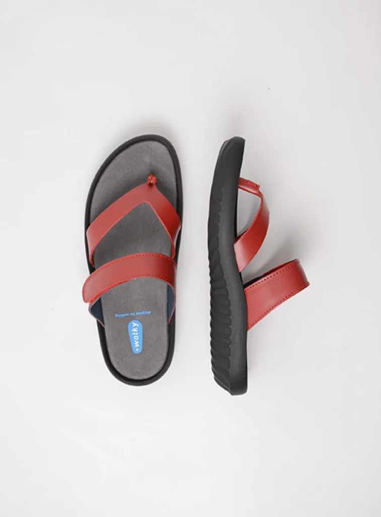 Wolky Slippers 00880 Tahiti 31500 rood leer