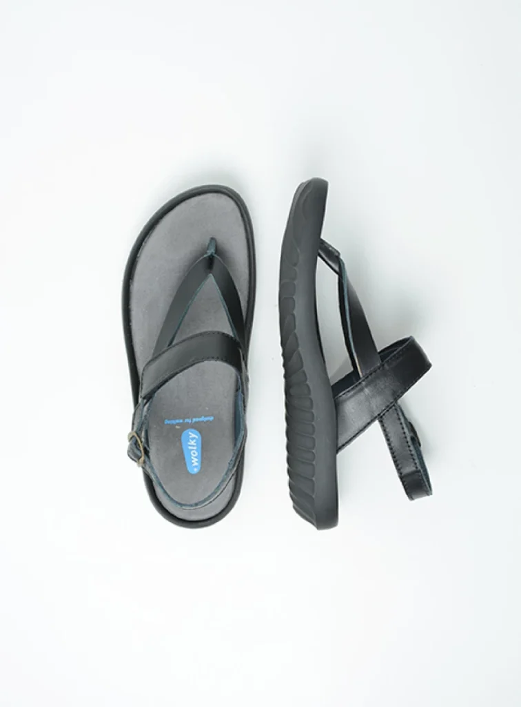 Wolky Sandalen 00882 Cebu 31000 zwart mat leer