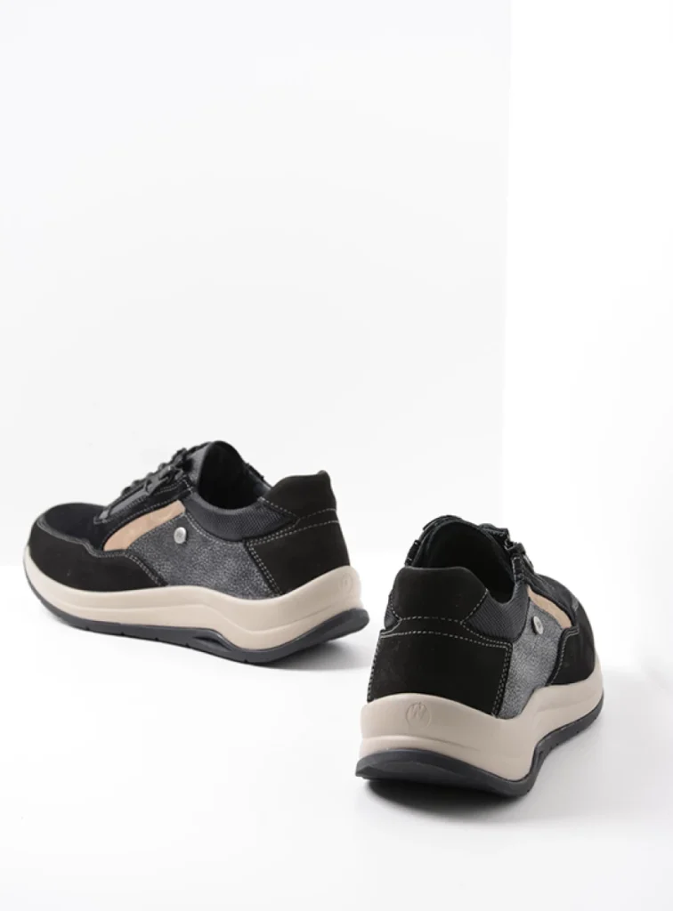 Wolky Sneakers 00975 Cupar 90001 zwart combi leer