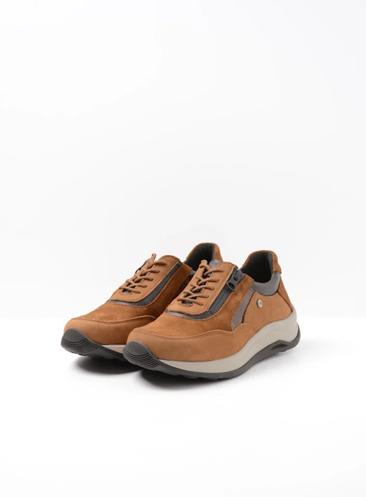 Wolky Sneakers 00975 Cupar 90431 cognac combi leer