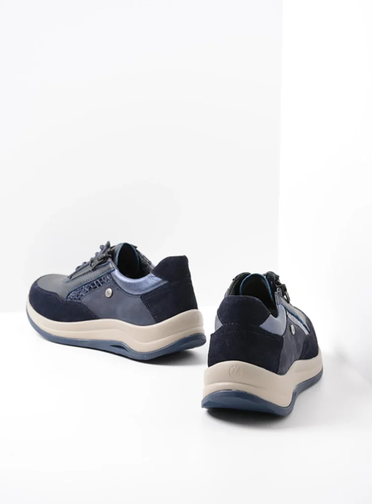 Wolky Sneakers 00975 Cupar 90801 blauw combi leer