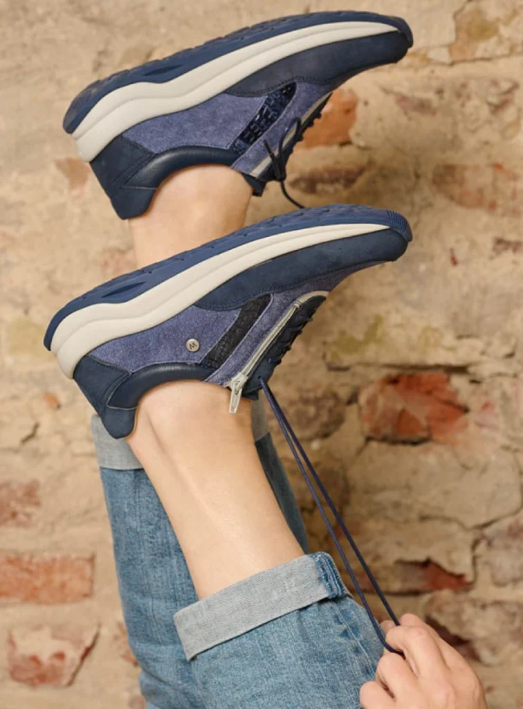 Wolky Sneakers 00975 Cupar 91820 denim combi leer