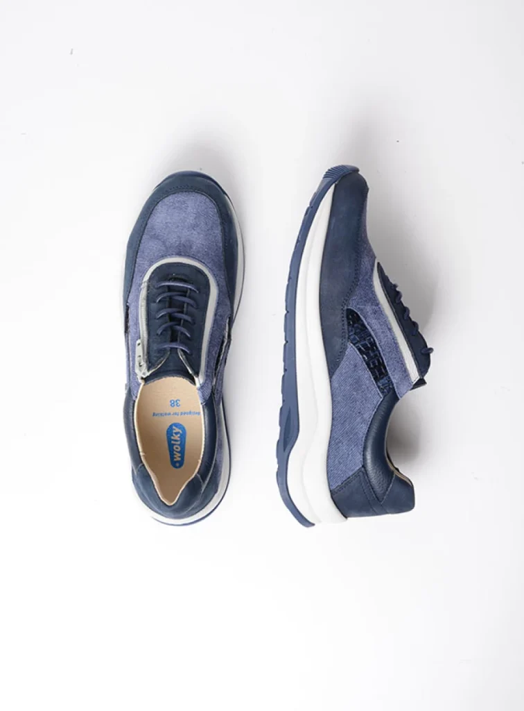 Wolky Sneakers 00975 Cupar 91820 denim combi leer