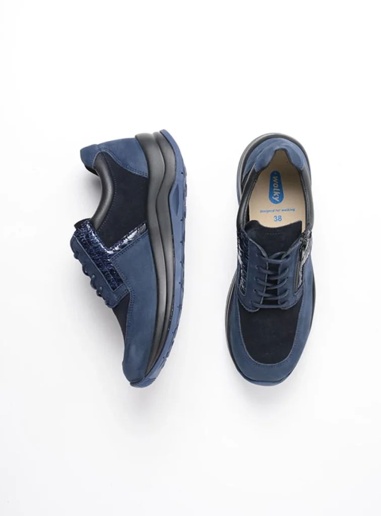 Wolky Sneakers 00979 Comrie 91801 blauw combi leer