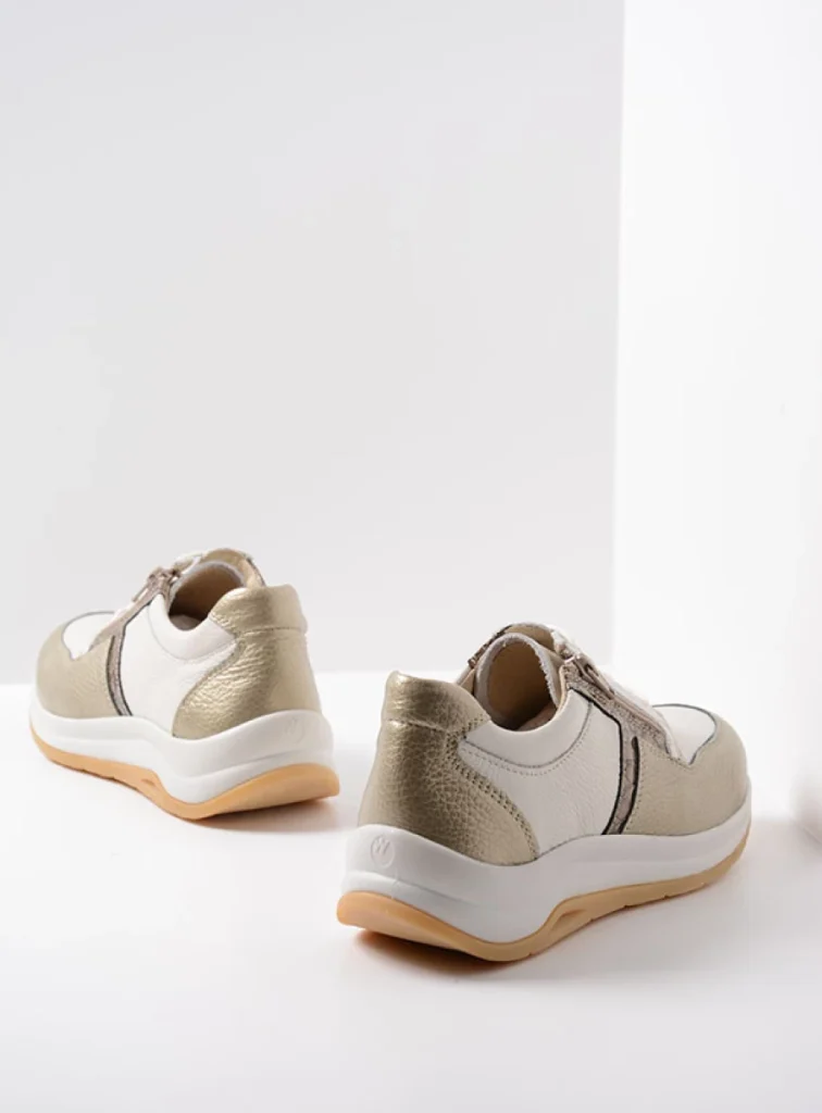 Wolky Sneakers 00979 Comrie 92124 wit/goud combi leer