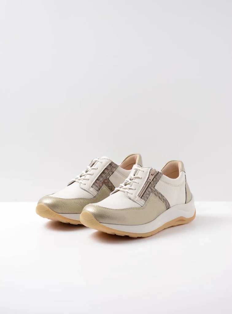 Wolky Sneakers 00979 Comrie 92124 wit/goud combi leer