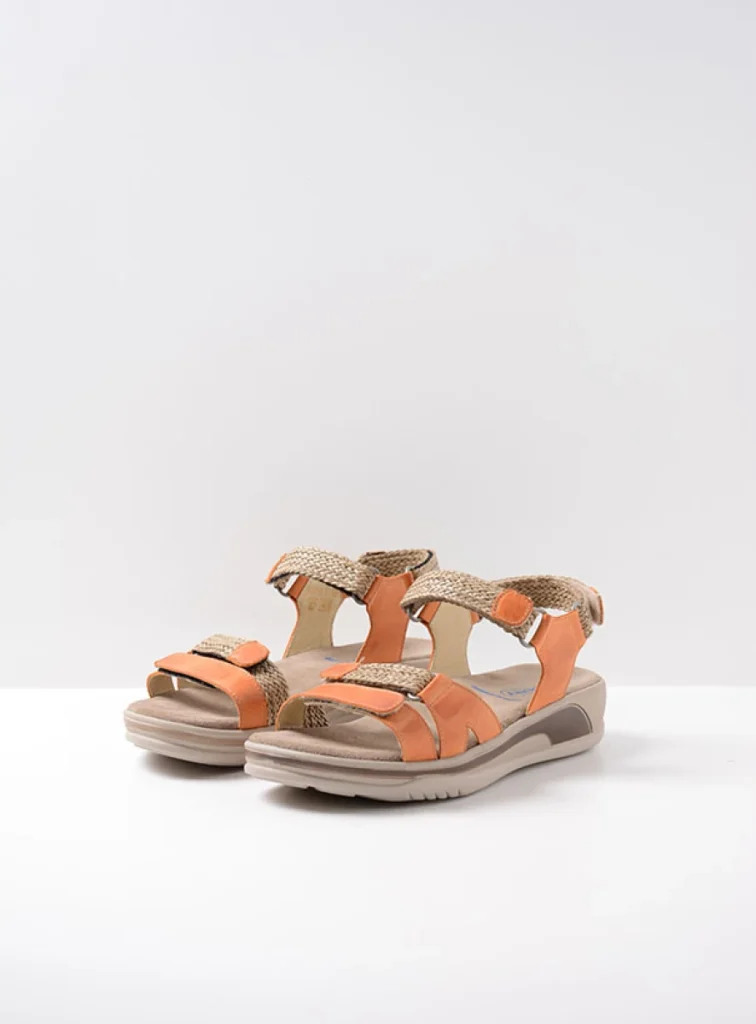 Wolky Sandalen 01056 Acula 31557 oranje leer