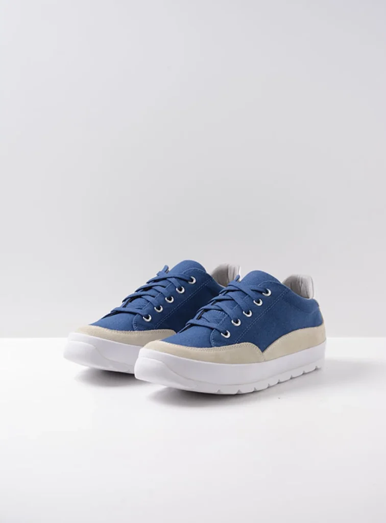 Wolky Sneakers 01425 Babati 94800 blauw canvas/suede