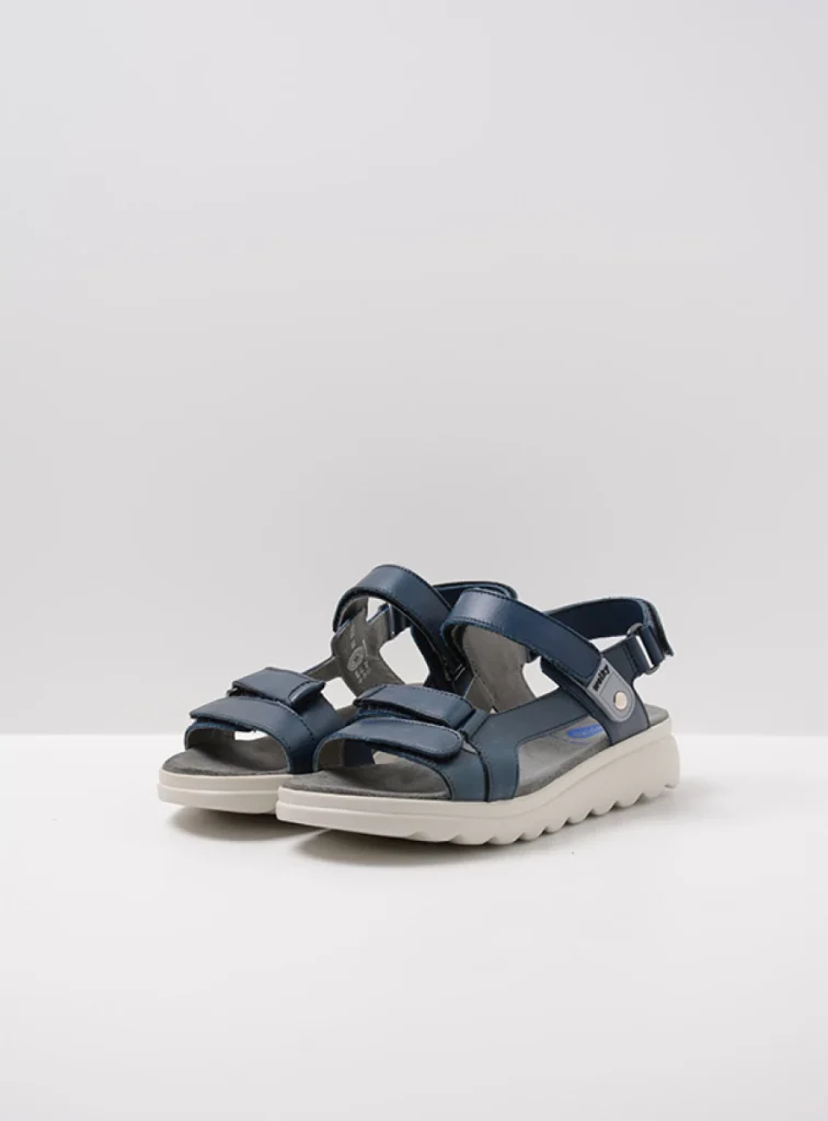 Wolky Sandalen 01525 Mile 50800 blauw leer