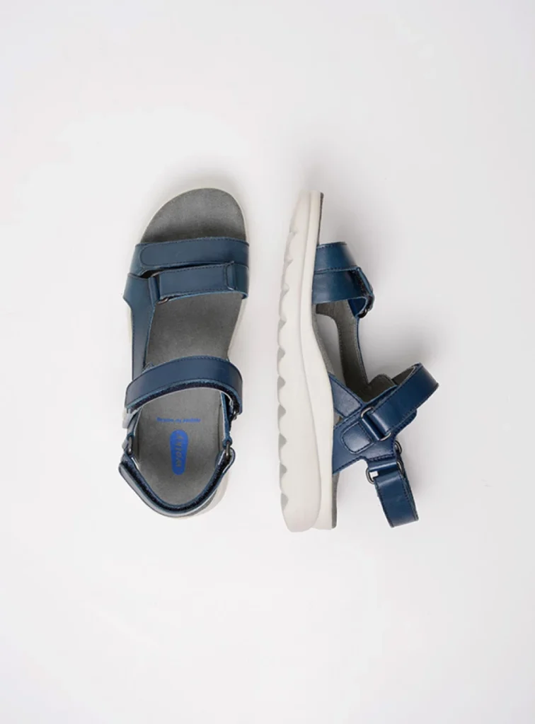 Wolky Sandalen 01525 Mile 50800 blauw leer