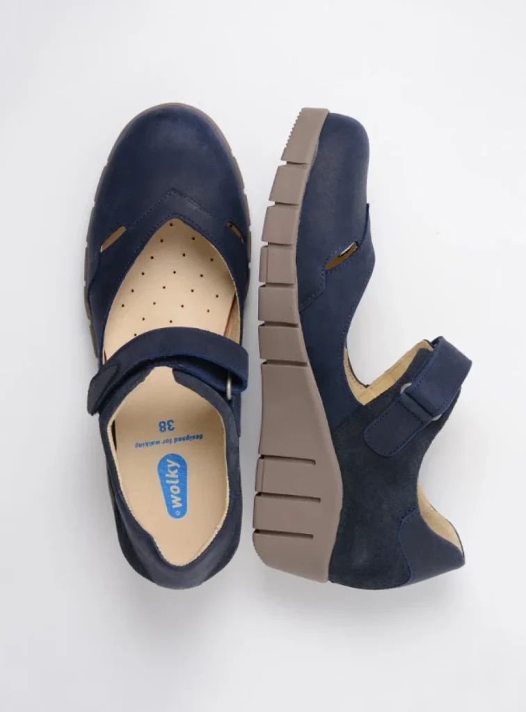 Wolky Bandschoenen 01783 Charlotte 10870 blauw zomer nubuck