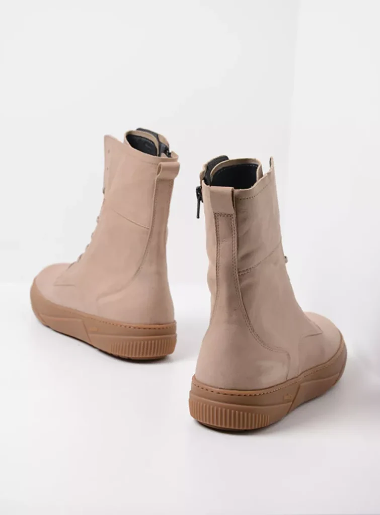 Wolky Hoge veterschoenen 02083 Check 12125 safari nubuck