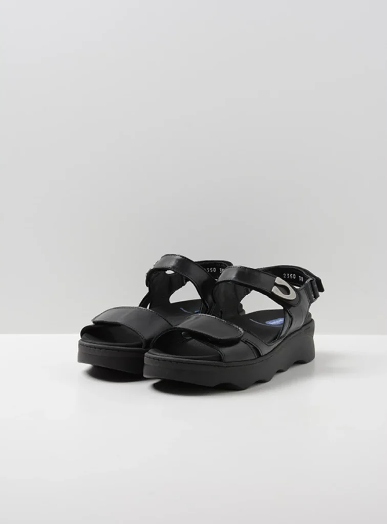 Wolky Sandalen 02350 Medusa 33000 zwart leer