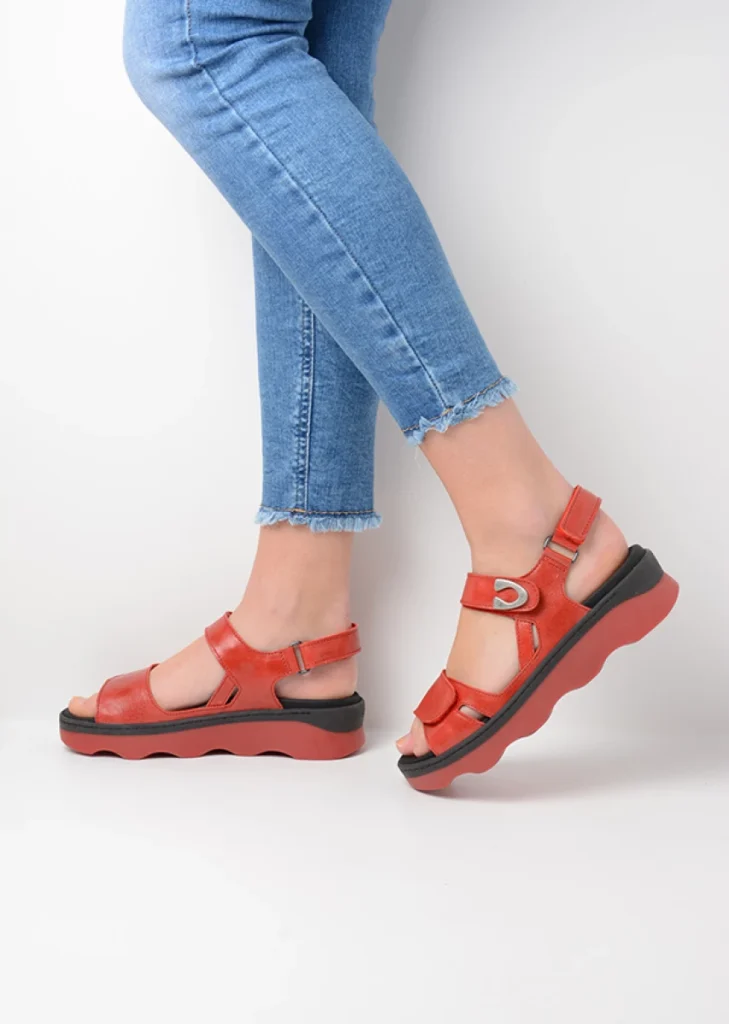 Wolky Sandalen 02350 Medusa 33500 rood leer