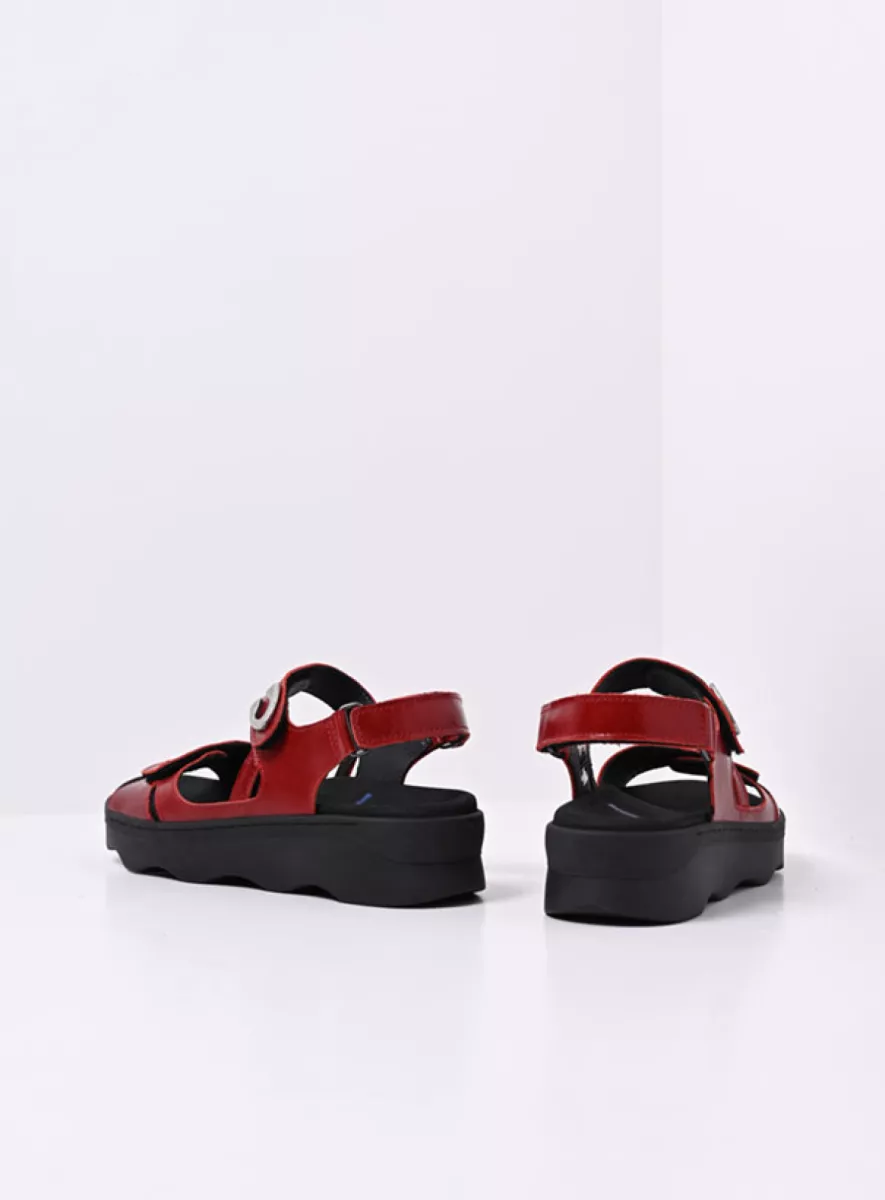 Wolky Sandalen 02350 Medusa 33530 bordeauxrood leer