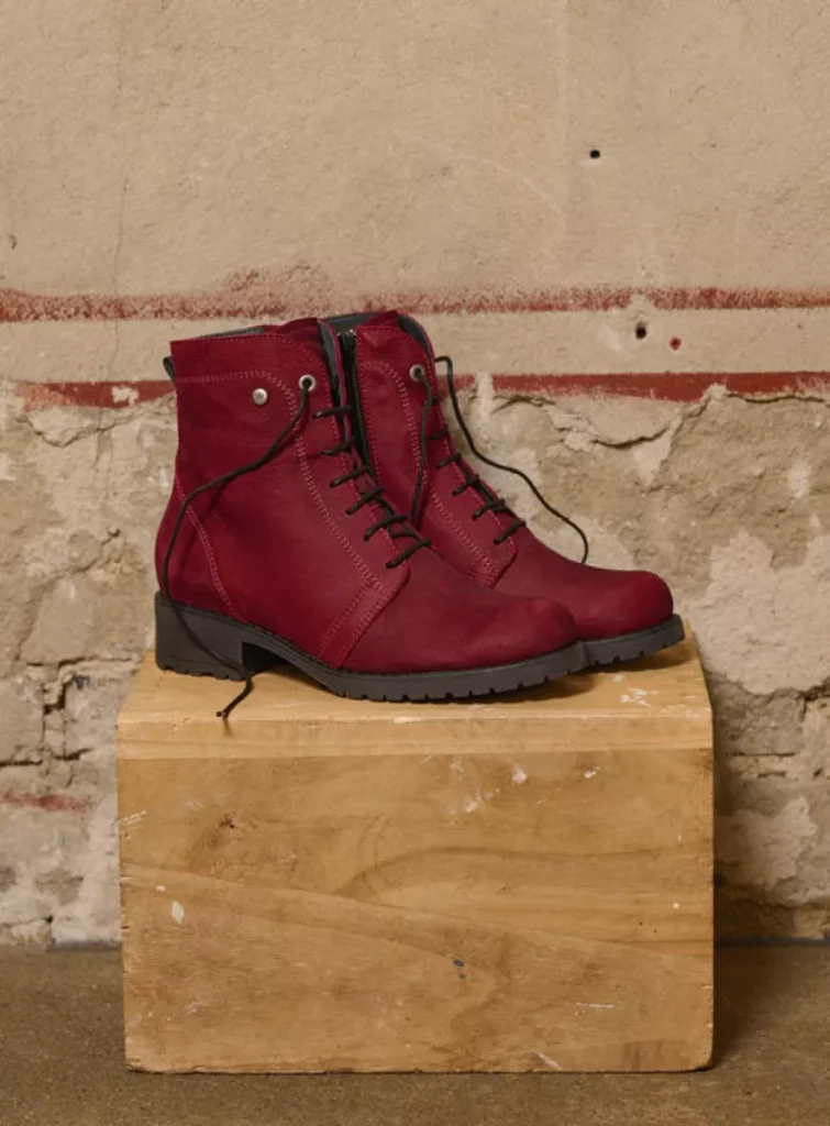 Wolky Laarzen 02475 Quinta F2F 10530 Bordeauxrood nubuck