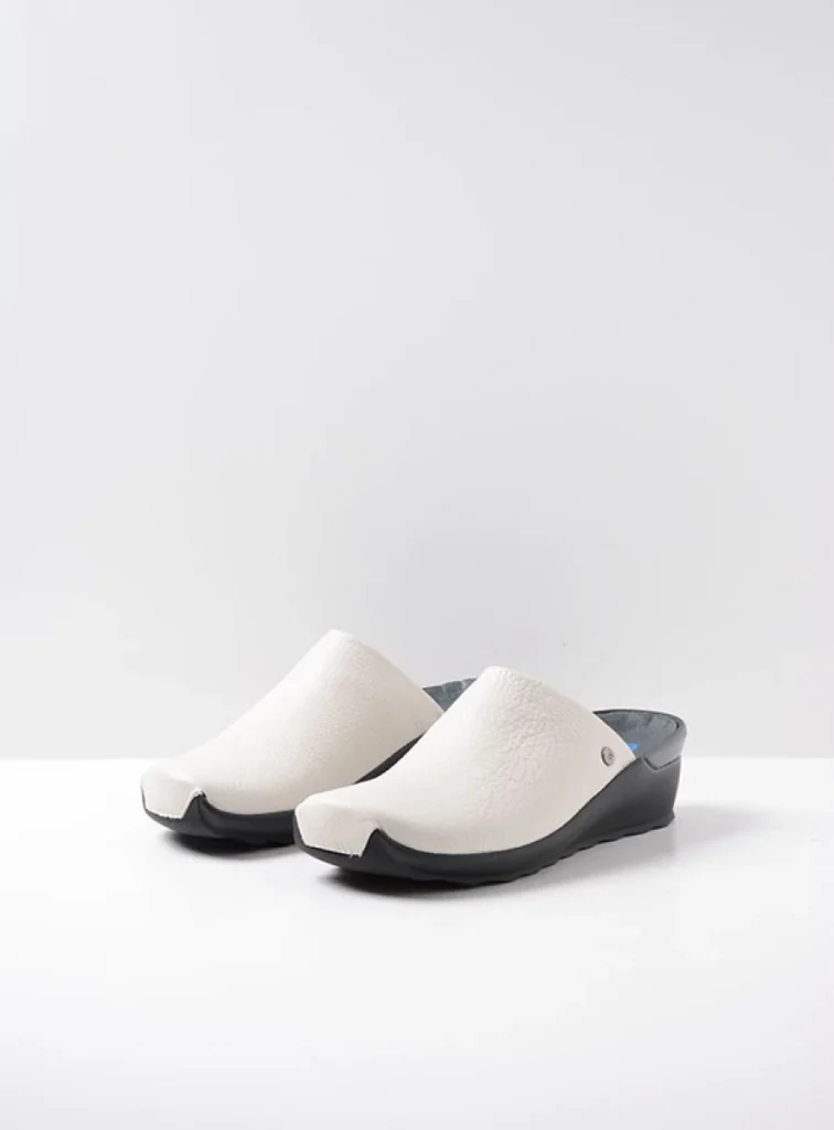 Wolky Slippers 02575 Go 71120 creme wit leer