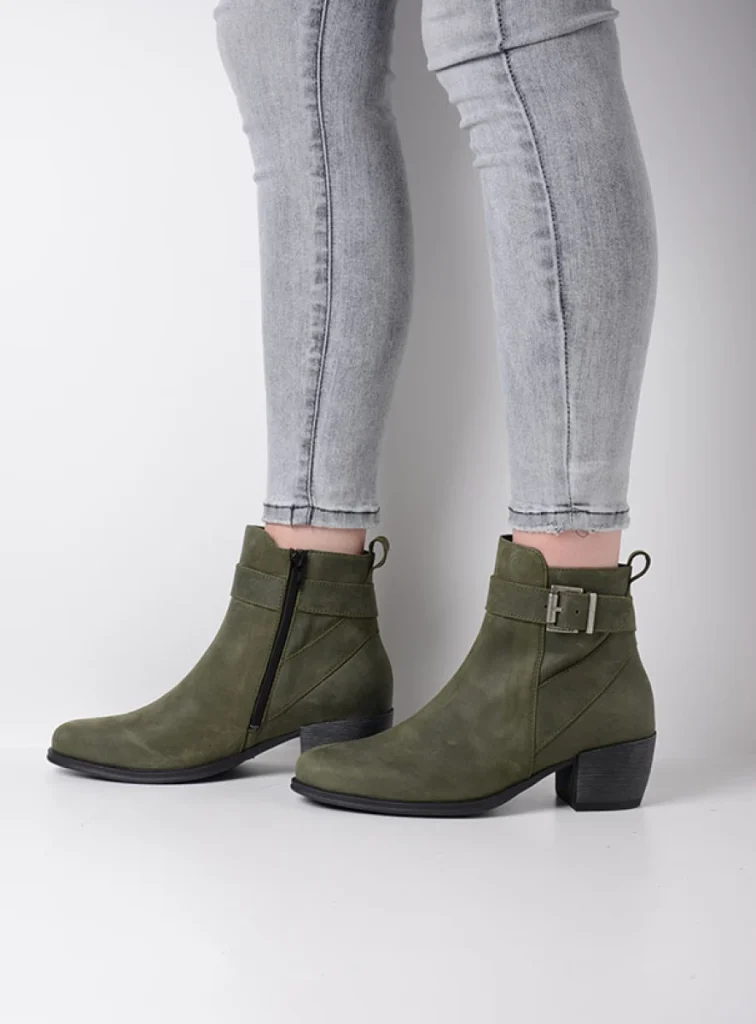 Wolky Laarzen 02884 Zavalla HV 12730 forestgroen nubuck