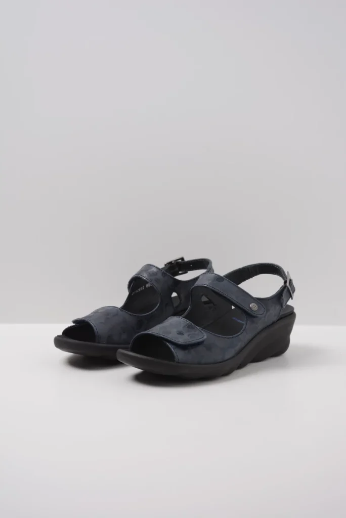 Wolky Sandalen 03125 Scala 12800 donkerblauw nubuck