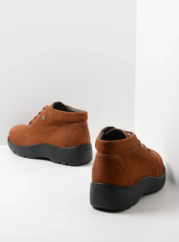 Wolky Hoge veterschoenen 03255 Tarda XW-WR 11430 cognac nubuck