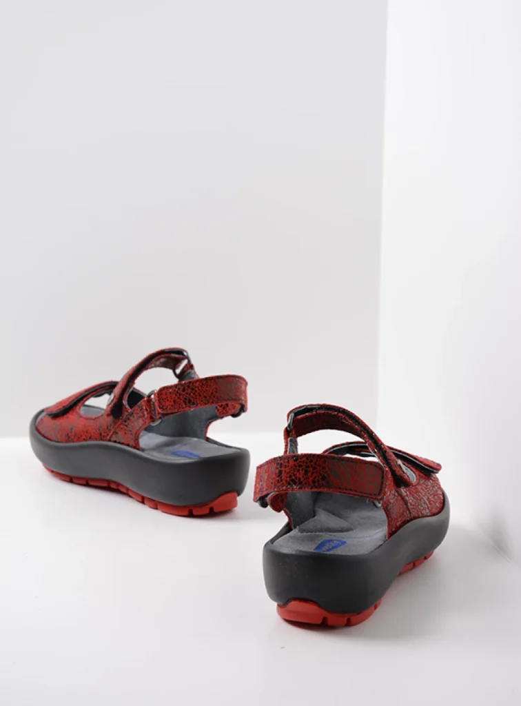 Wolky Sandalen 03333 Brasilia 41500 rood leer