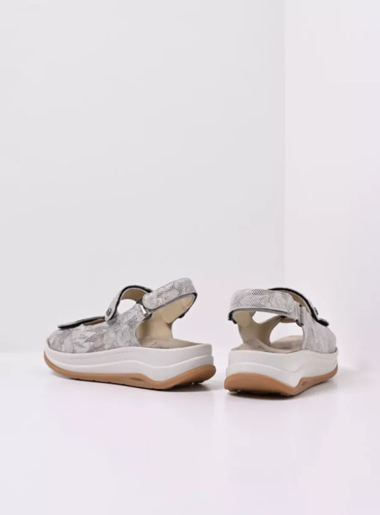 Wolky Sandalen 03350 Adura 75390 beige bloemen leer