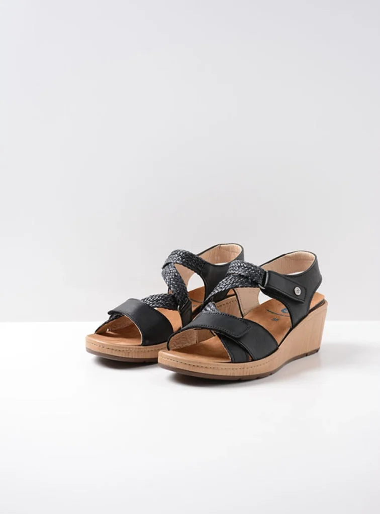 Wolky Sandalen 03550 La Jolla 30070 zwart leer