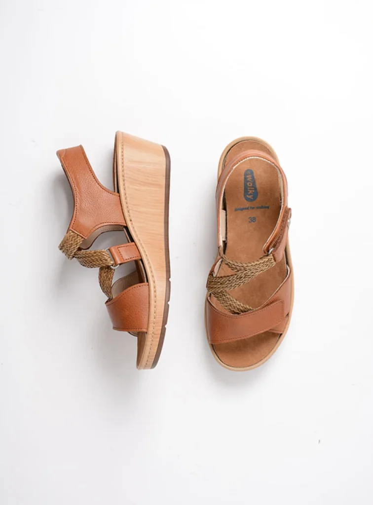 Wolky Sandalen 03550 La Jolla 30430 cognac leer