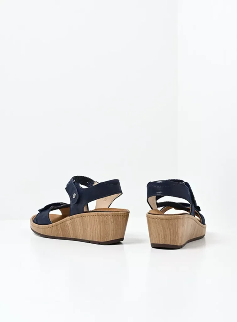 Wolky Sandalen 03550 La Jolla 36820 denim effectleer