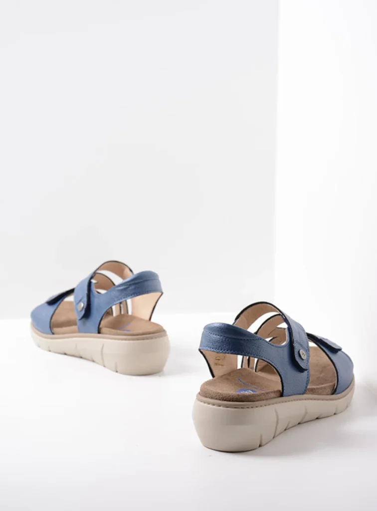 Wolky Sandalen 04106 Ikaria 32870 blauw leer