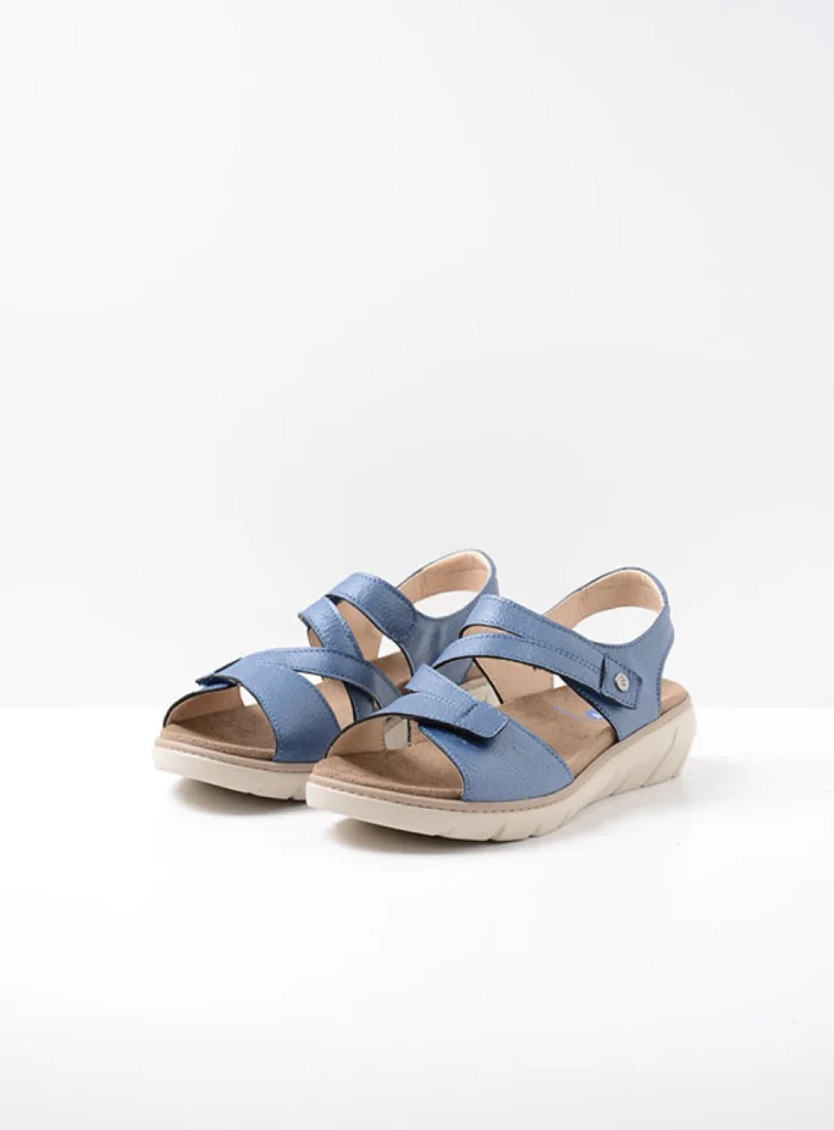 Wolky Sandalen 04106 Ikaria 32870 blauw leer