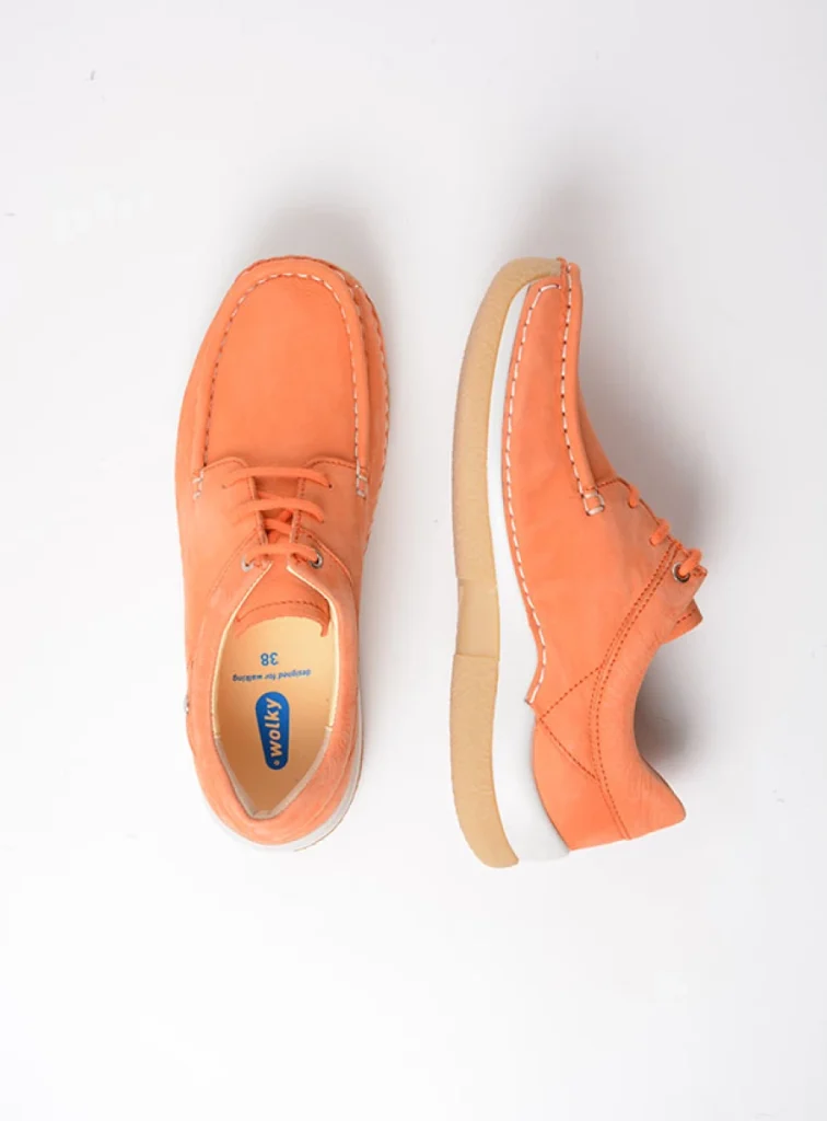 Wolky Veterschoenen 04525 Celebration 10557 oranje nubuck