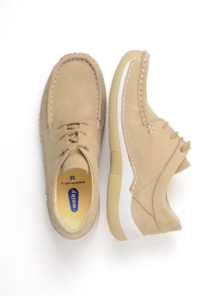 Wolky Veterschoenen 04525 Celebration 11390 beige nubuck