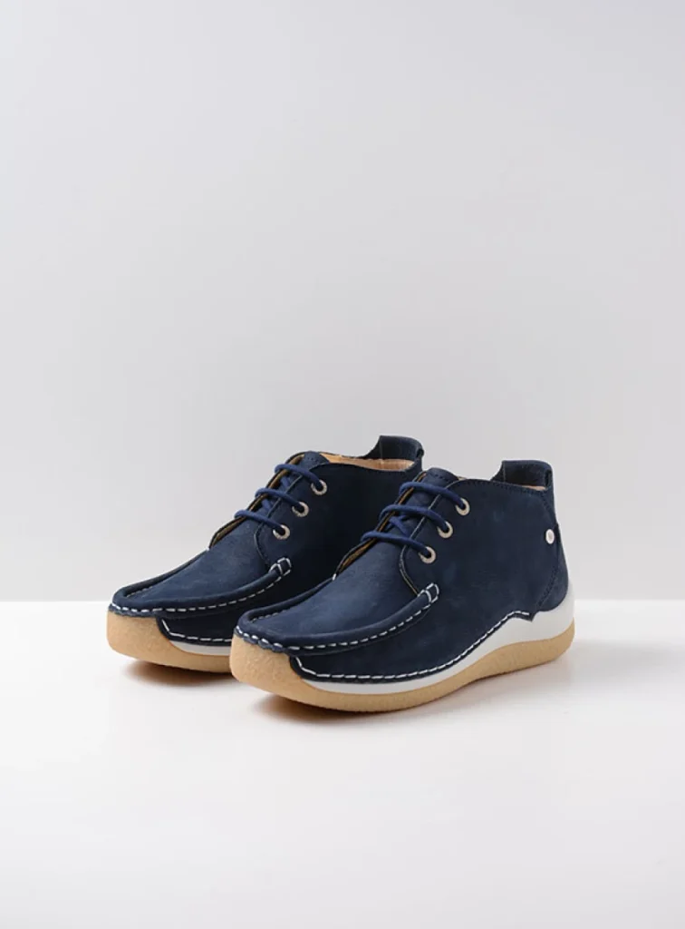 Wolky Lage veterschoenen 04526 Rosella 10827 denim nubuck