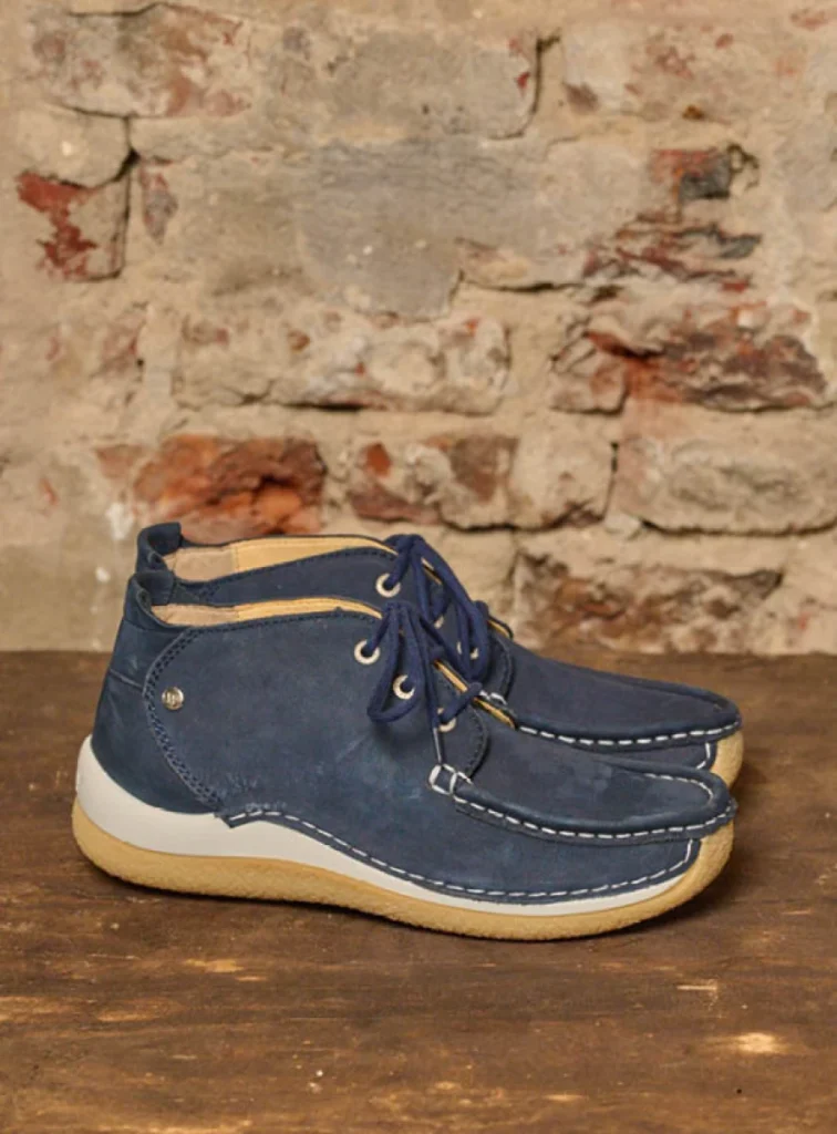 Wolky Lage veterschoenen 04526 Rosella 10827 denim nubuck