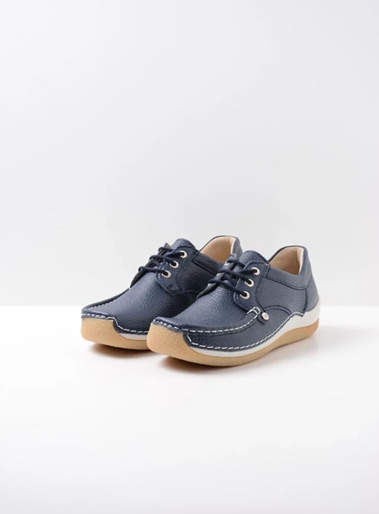 Wolky Sneakers 04527 Taranta 71870 blauw leer