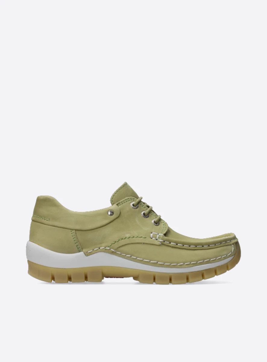 Wolky Veterschoenen 04701 Fly Summer 10708 lichtgroen nubuck