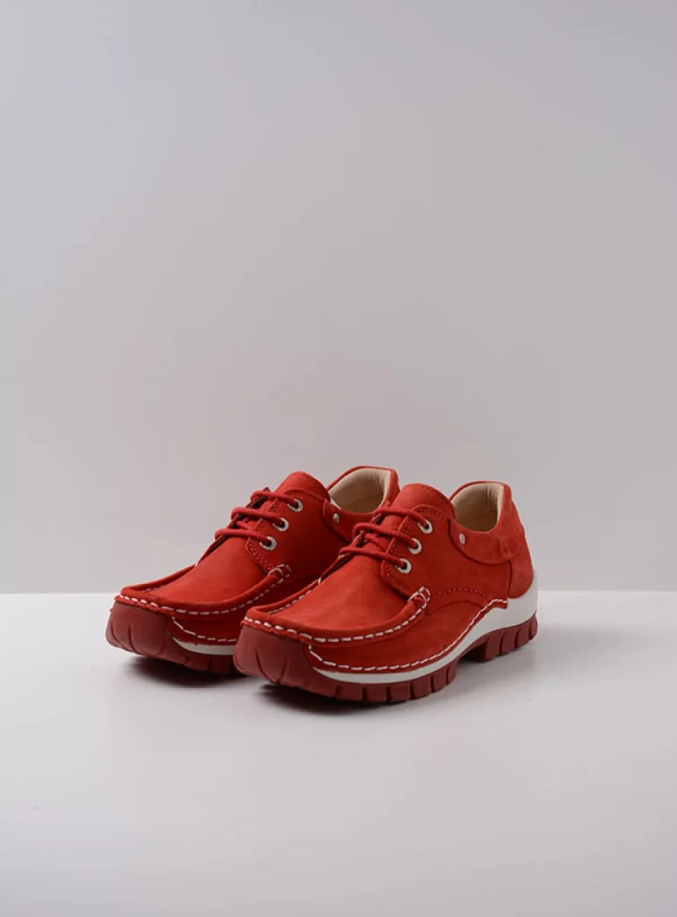 Wolky Veterschoenen 04701 Fly Summer 11570 rood nubuck