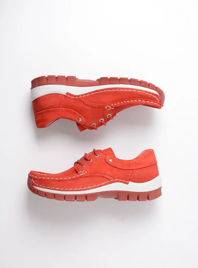 Wolky Veterschoenen 04701 Fly Summer 11570 rood nubuck